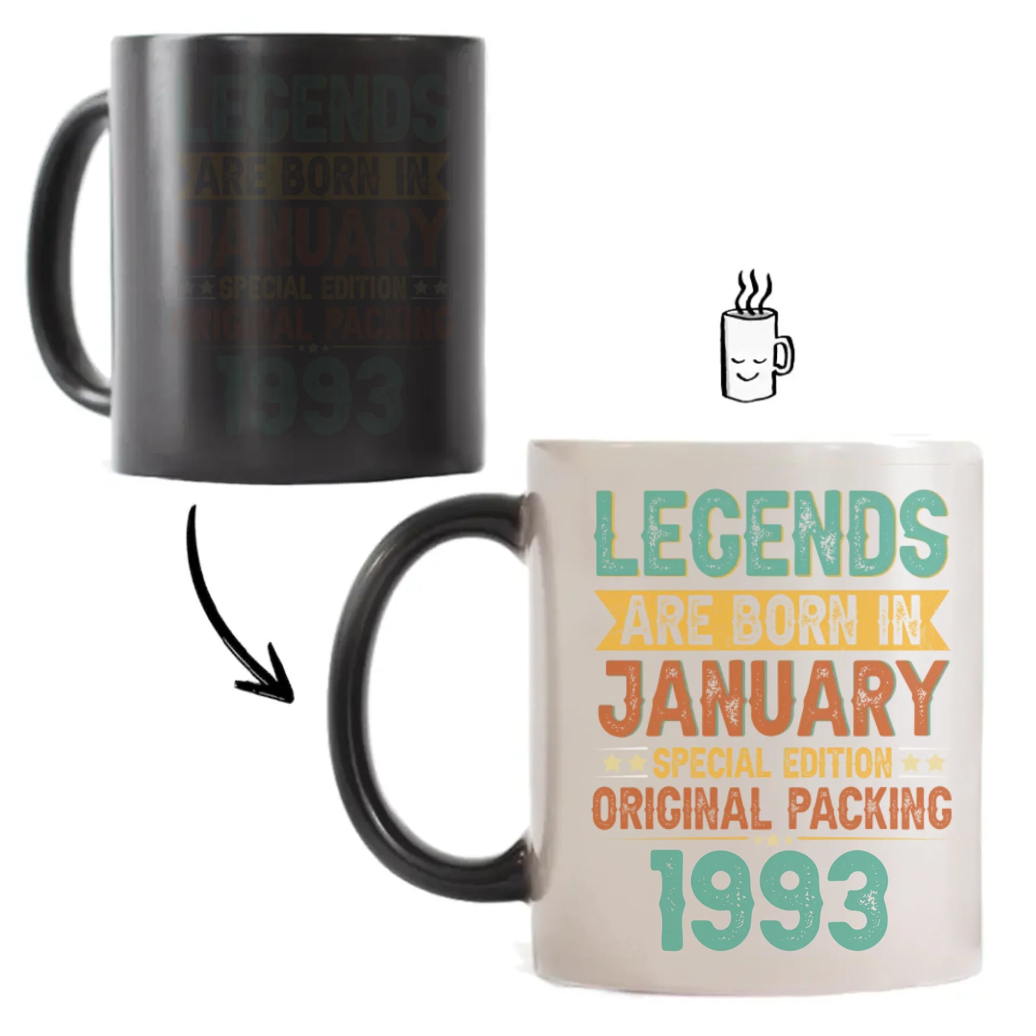 Legends are born egyedi születésnapi ajándék bögre