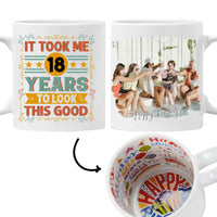 Vicces 18. szülinapi bögre egyedi képpel