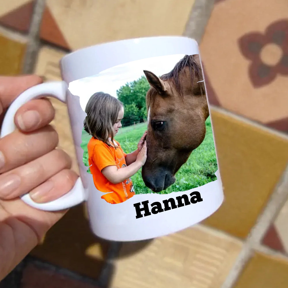 Lovak nélkül lehet élni, de... lovas bögre képpel