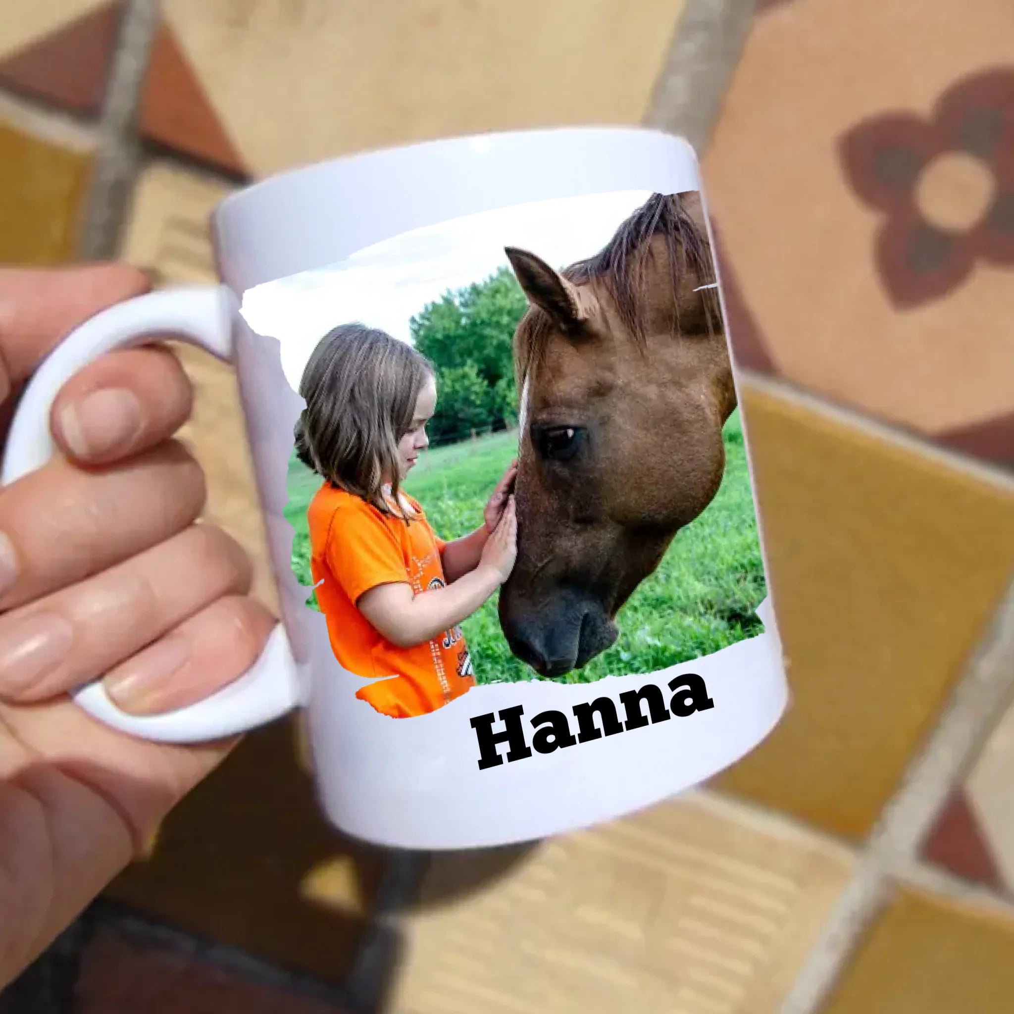 Lovak nélkül lehet élni, de... lovas bögre képpel