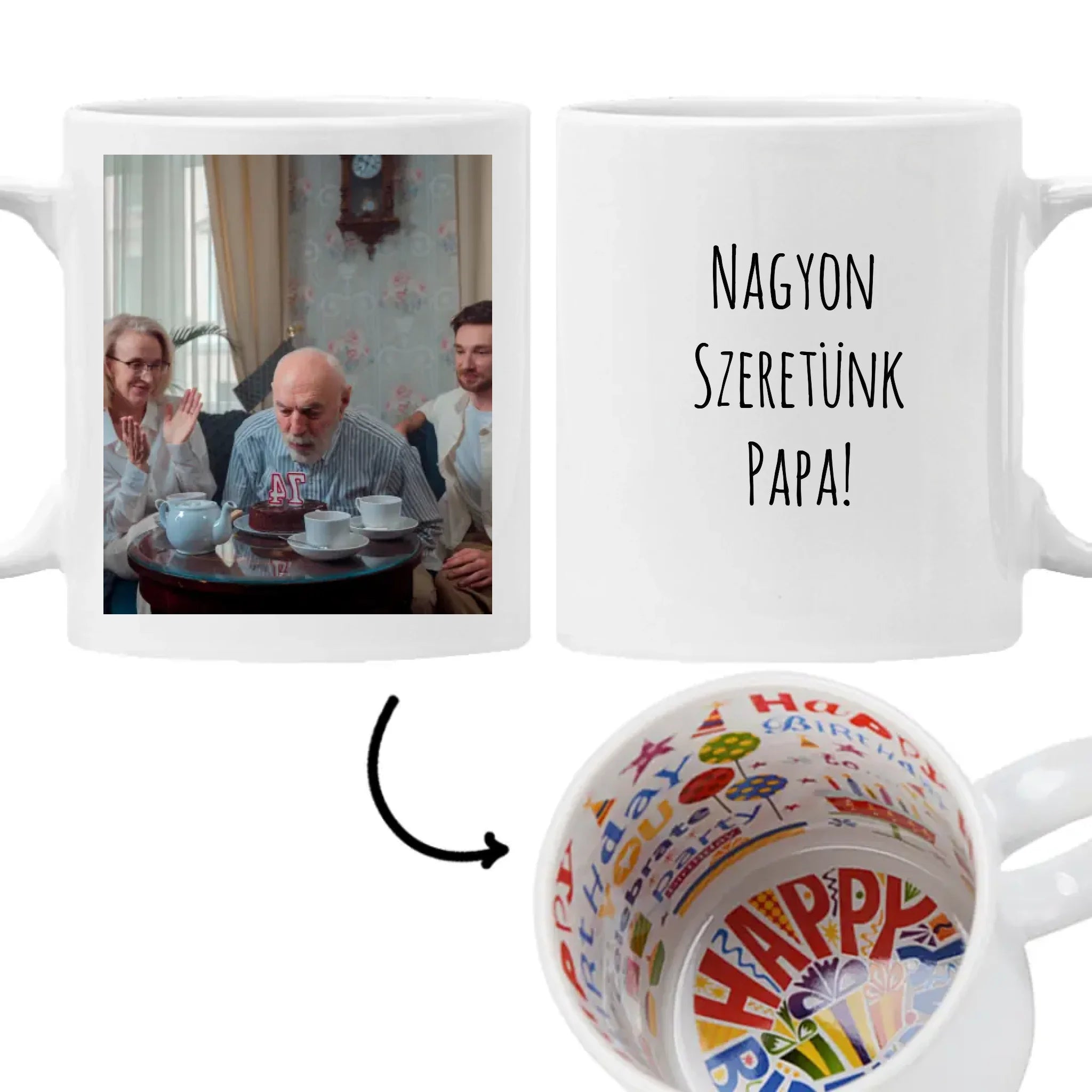  Egyedi képes és feliratos ajándék bögre