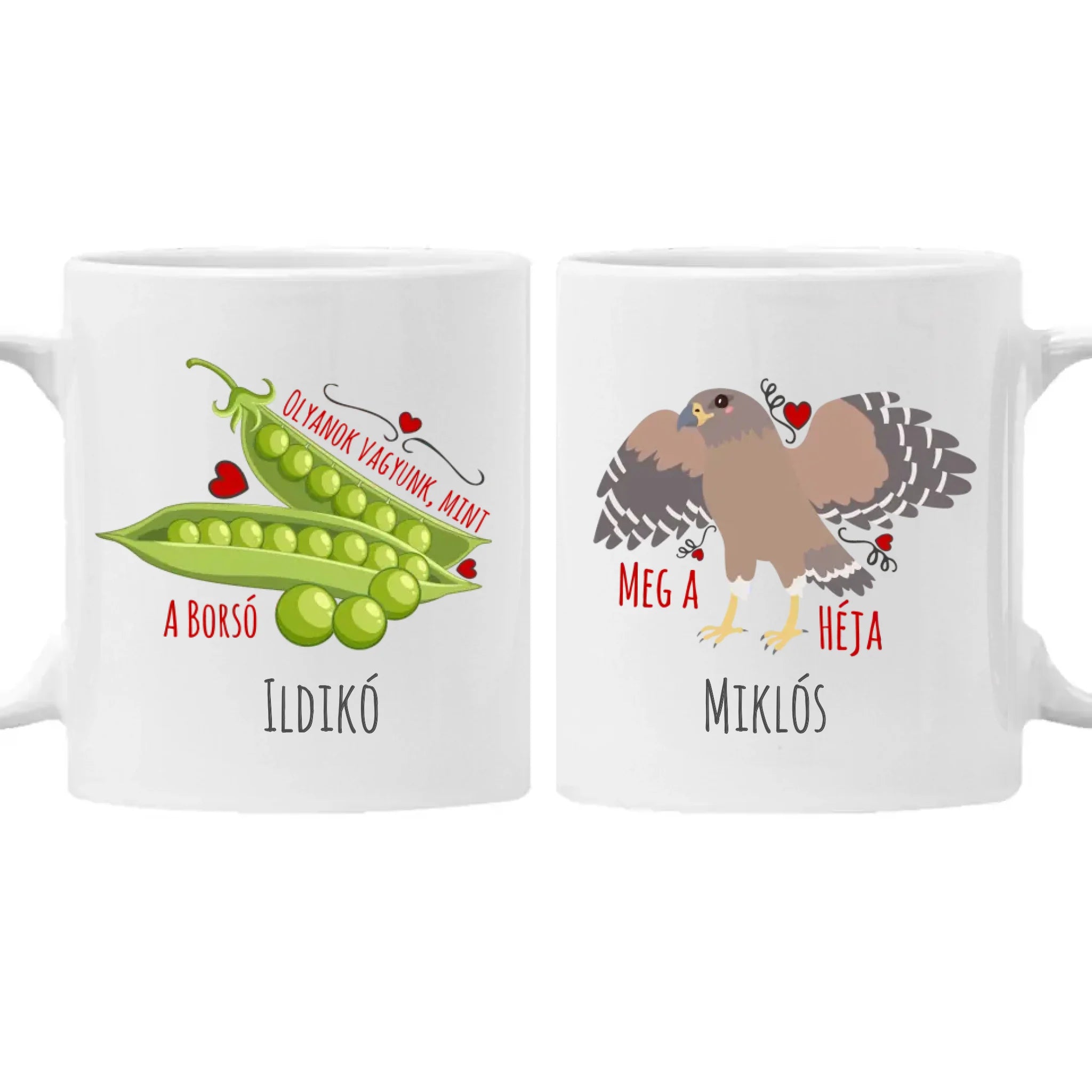  Borsó meg a héja vicces Valentin napi bögre