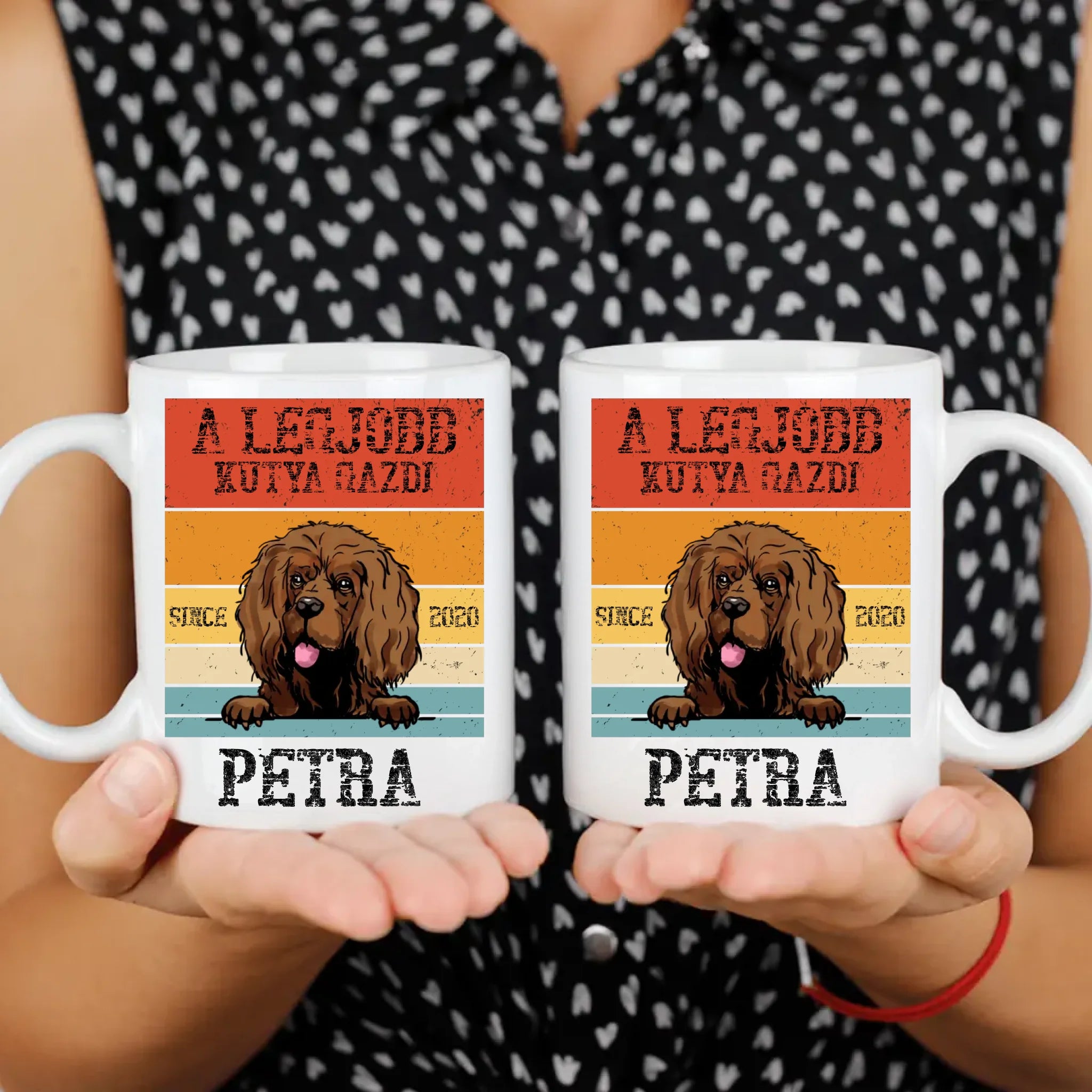 A legjobb kutyagazdi egyedi ajándék bögre