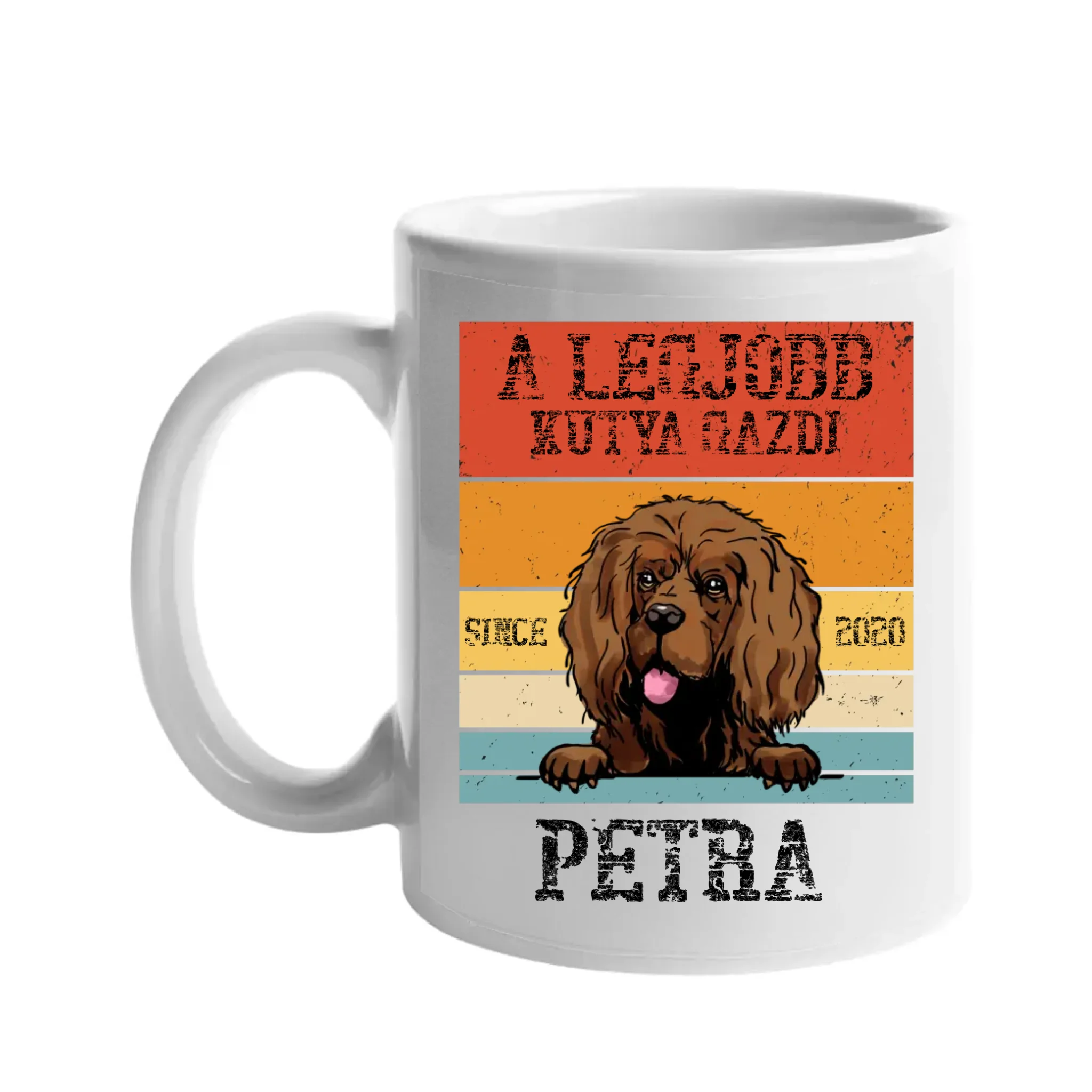 A legjobb kutyagazdi egyedi ajándék bögre