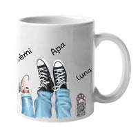 Tornacipős család bögre