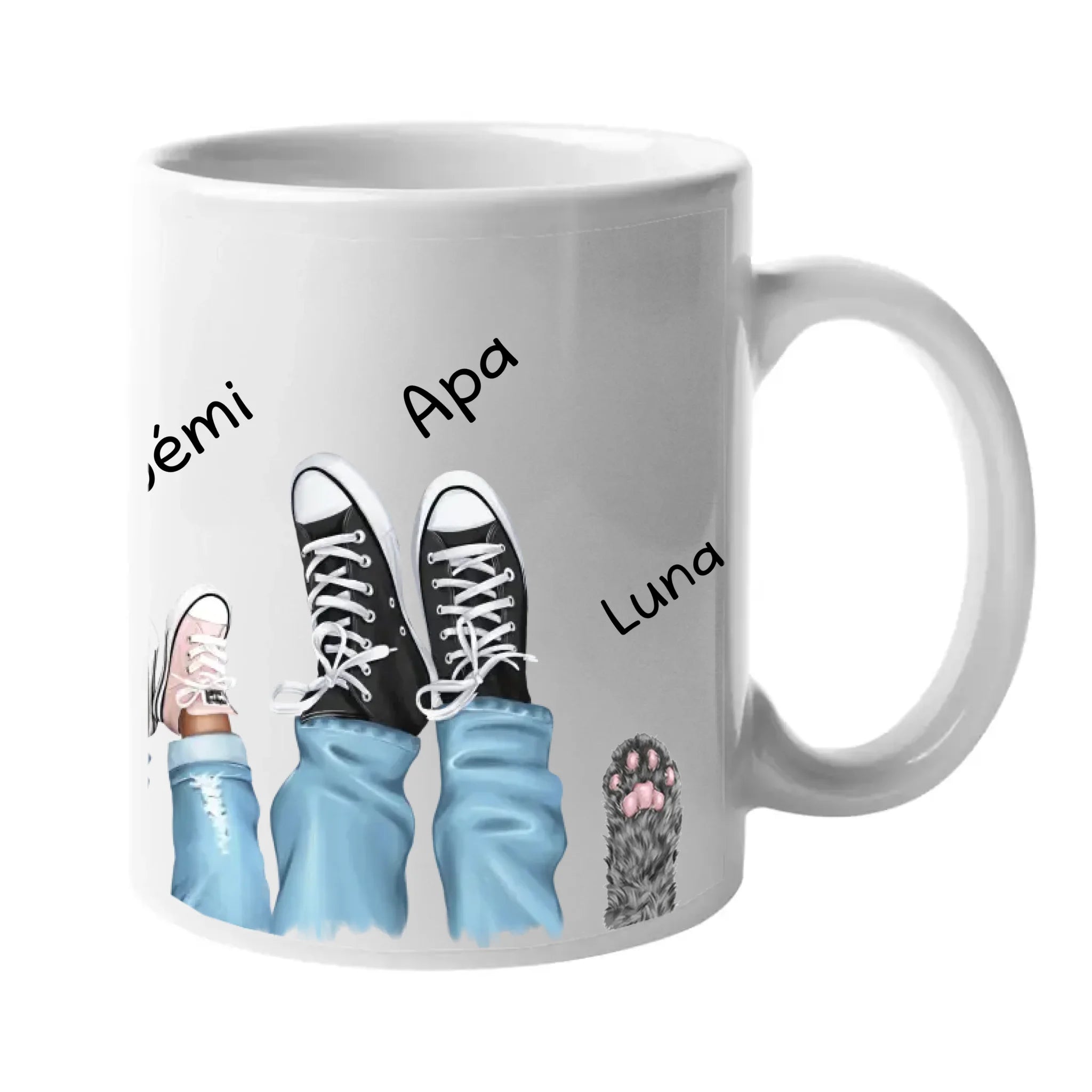 Tornacipős család bögre