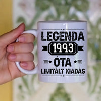 Limitált kiadás egyedi képes szülinapi bögre