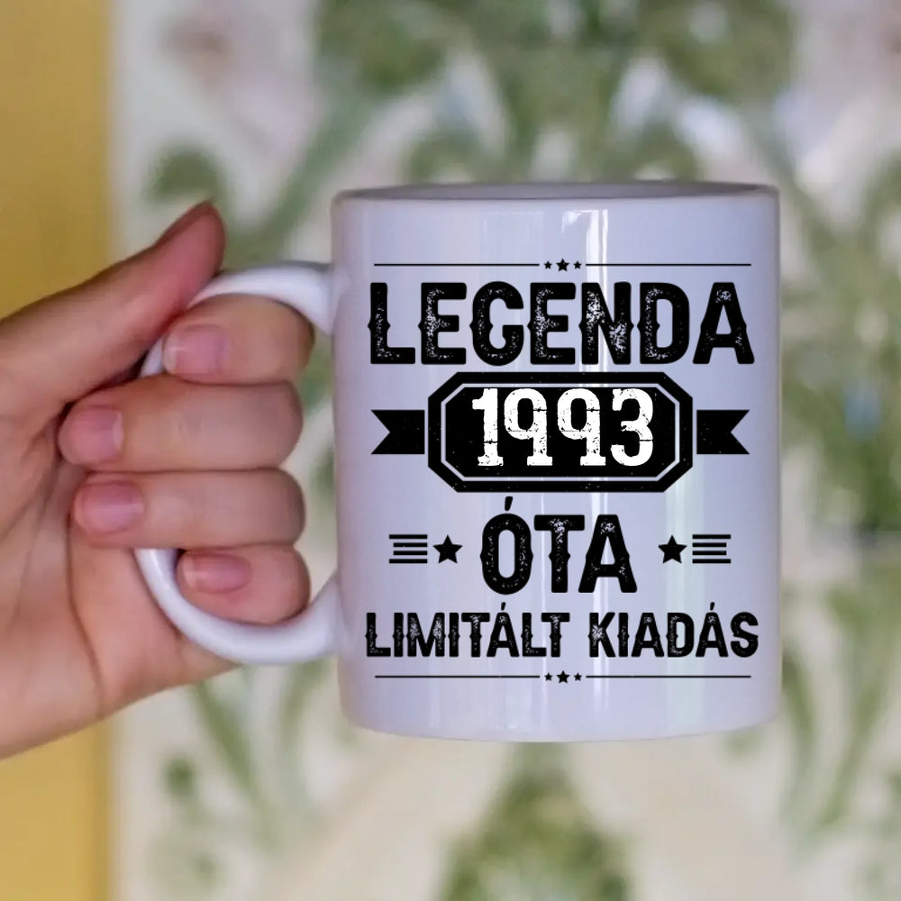 Limitált kiadás egyedi képes szülinapi bögre