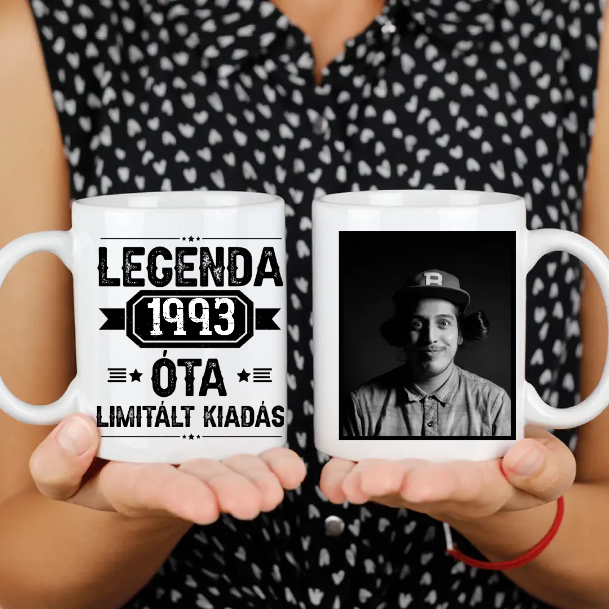 Limitált kiadás egyedi képes szülinapi bögre