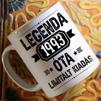 Limitált kiadás egyedi képes szülinapi bögre