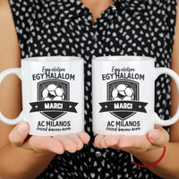 Egyedi neves AC Milan ajándék bögre