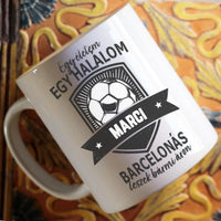 Egyedi neves FC Barcelona ajándék bögre