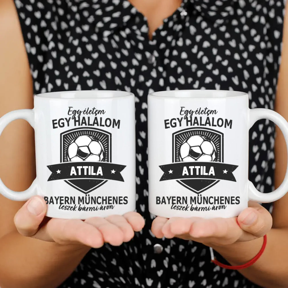 Egyedi neves FC Bayern München ajándék bögre