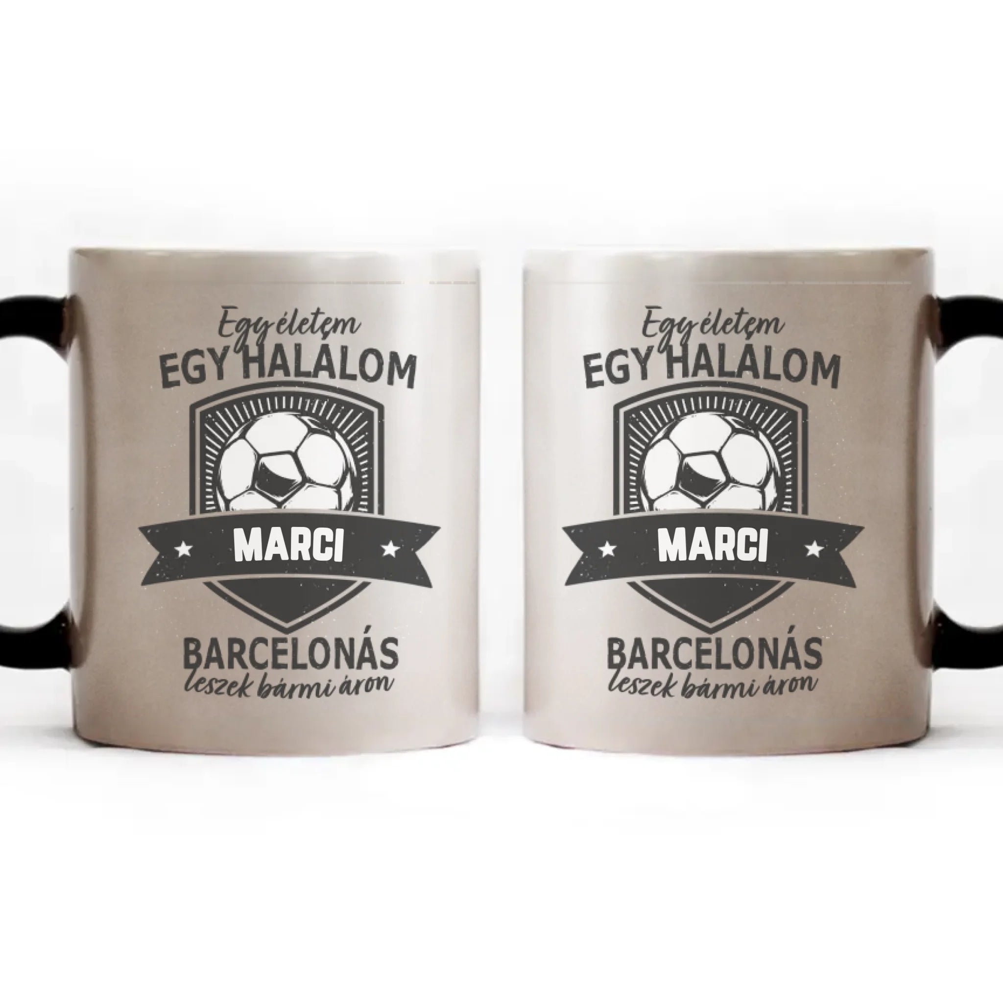 Egyedi neves FC Barcelona ajándék bögre