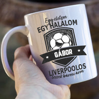Egyedi neves Liverpool FC ajándék bögre
