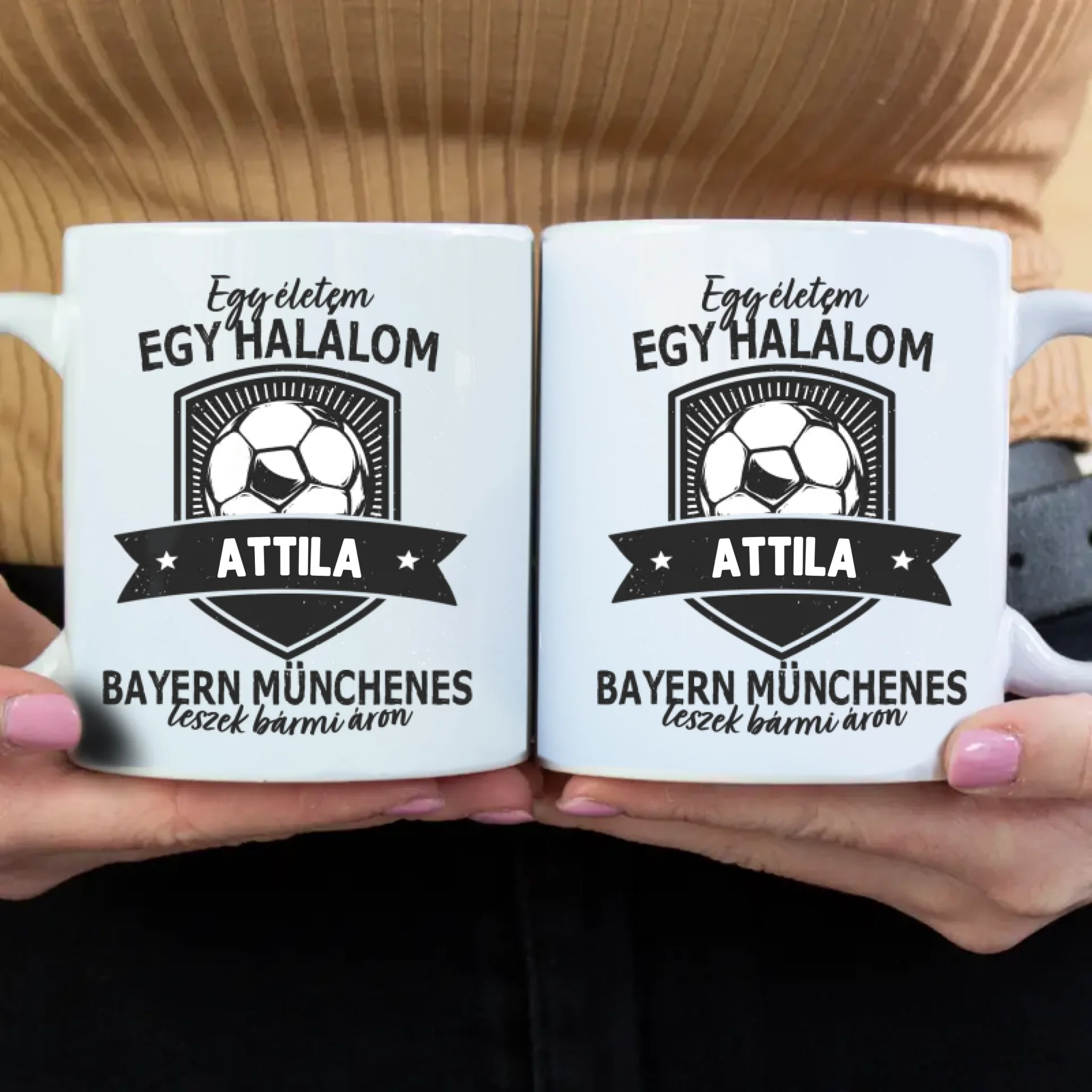 Egyedi neves FC Bayern München ajándék bögre