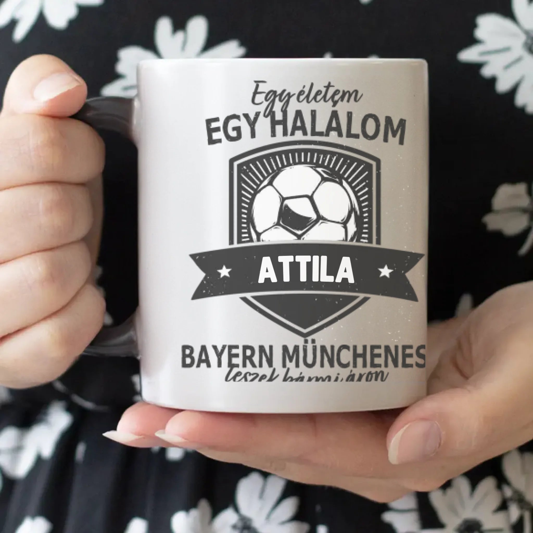 Egyedi neves FC Bayern München ajándék bögre