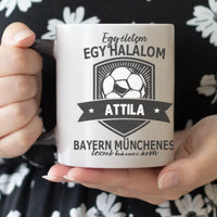 Egyedi neves FC Bayern München ajándék bögre