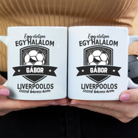 Egyedi neves Liverpool FC ajándék bögre