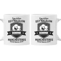 Egyedi neves Manchester United FC ajándék bögre