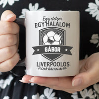 Egyedi neves Liverpool FC ajándék bögre