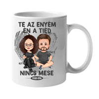 Te az enyém én a tiéd szerkeszthető karakteres bögre