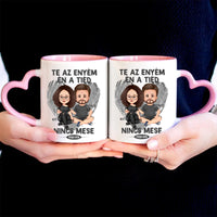 Te az enyém én a tiéd szerkeszthető karakteres bögre