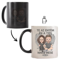 Te az enyém én a tiéd szerkeszthető karakteres bögre