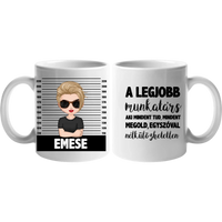 Egyedi bögre munkatársaknak választható karakterekkel