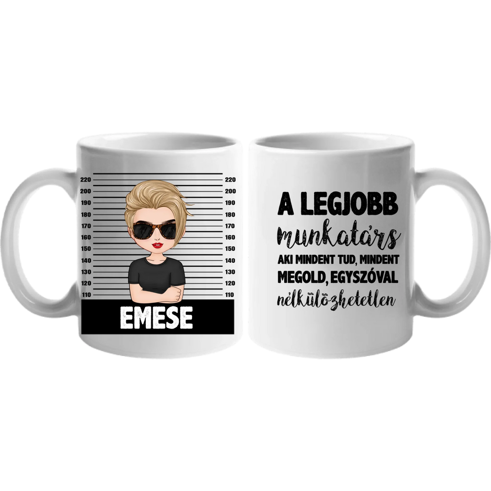 Egyedi bögre munkatársaknak választható karakterekkel