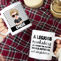 Egyedi bögre munkatársaknak választható karakterekkel