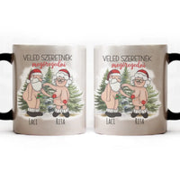 Veled szeretnék megöregedni vicces karácsonyi bögre pároknak