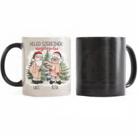 Veled szeretnék megöregedni vicces karácsonyi bögre pároknak