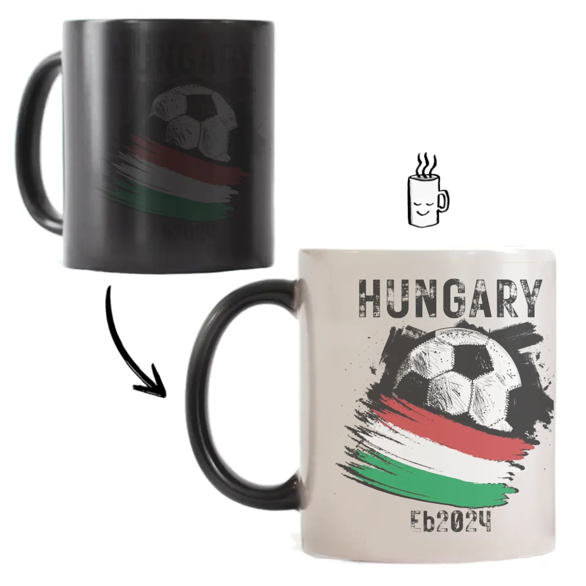 Személyre szabható EB 2024 ajándék bögre