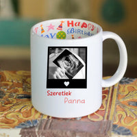 Egyedi ultrahang képes bögre Várandós Anyukáknak