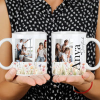 Anya szeretünk - egyedi képes bögre választható felirattal