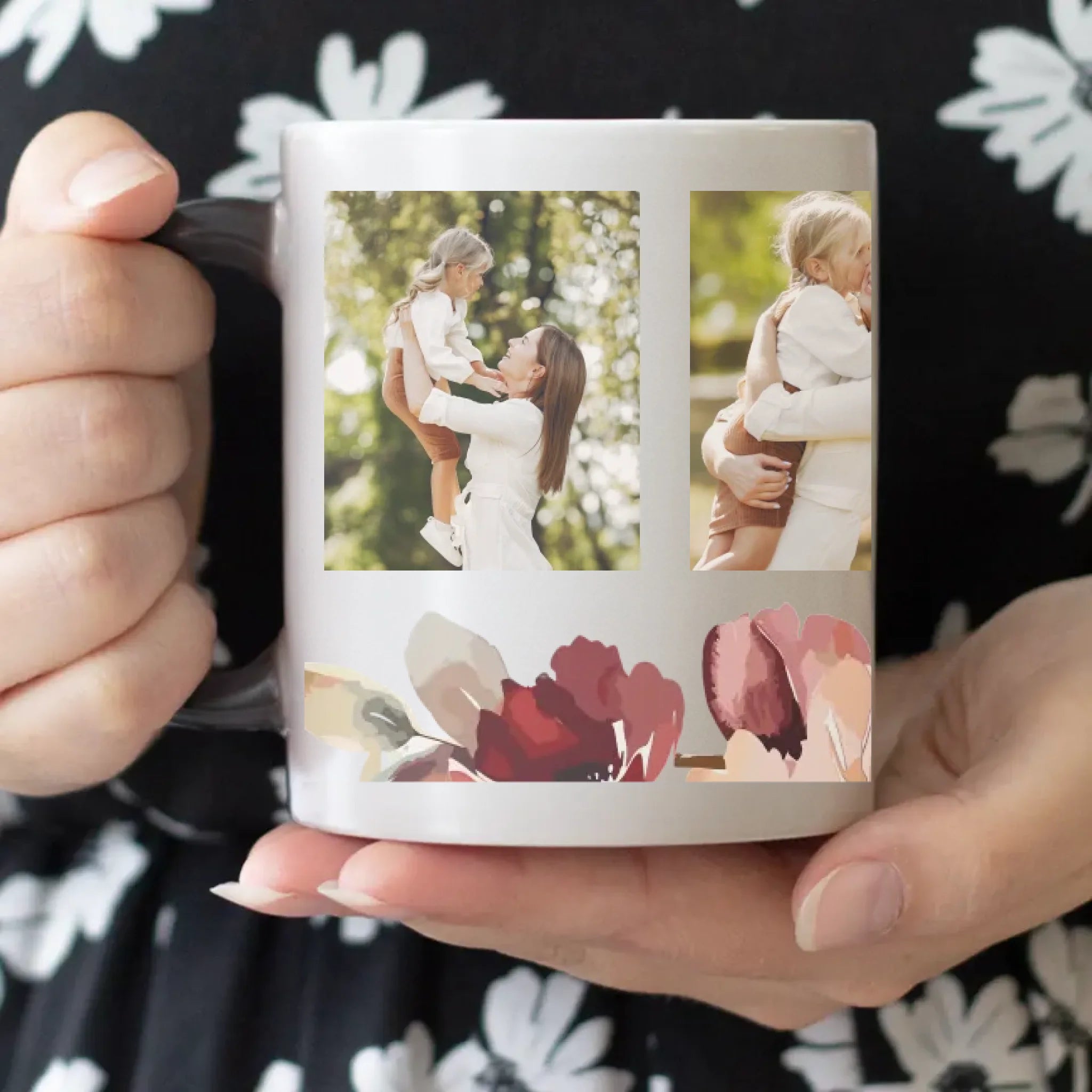 Nagynéni szeretünk - egyedi képes bögre választható felirattal