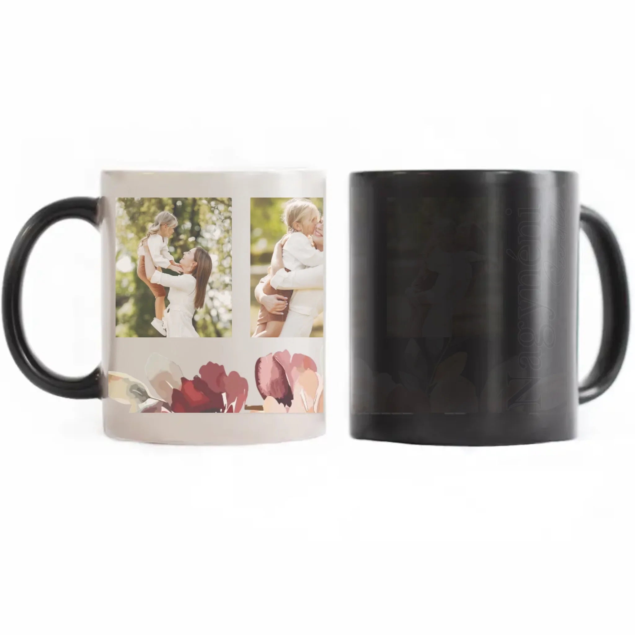 Nagynéni szeretünk - egyedi képes bögre választható felirattal