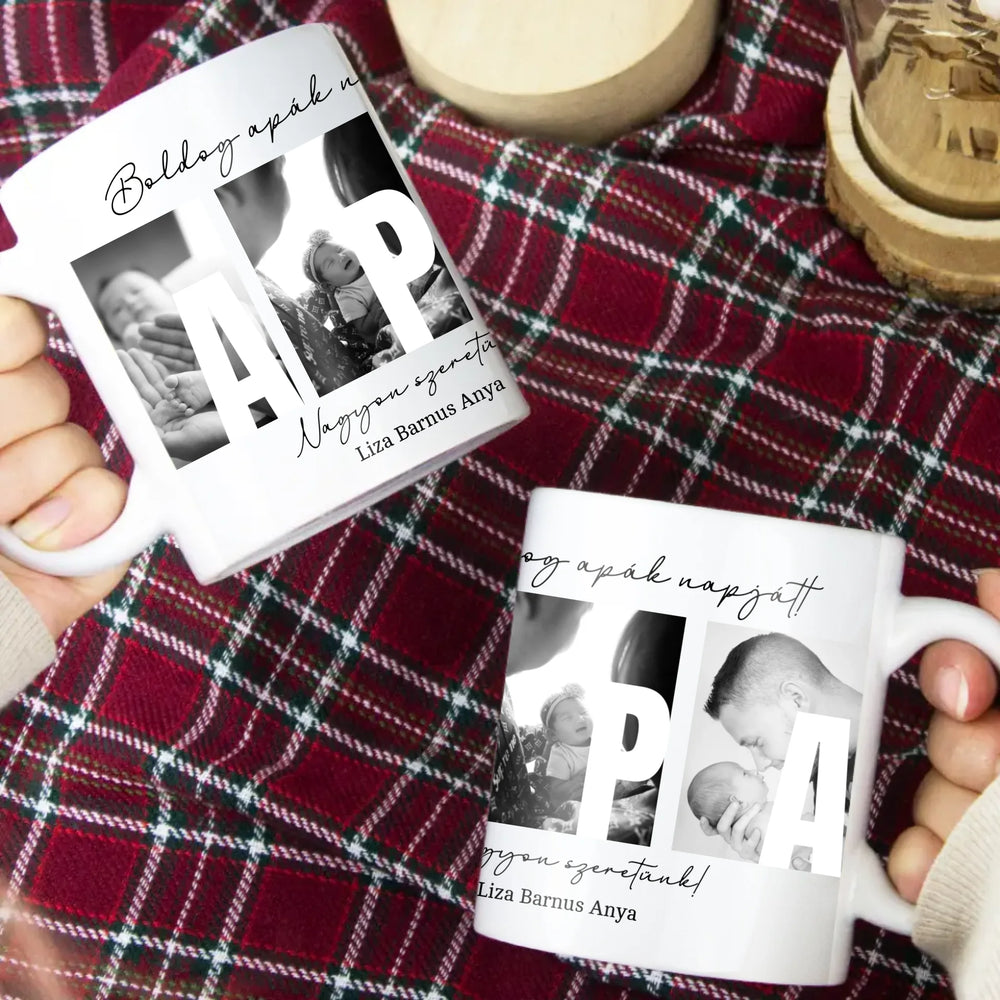 Ajándék Apáknak - Egyedi neves Apa legjobb fogásai bögre