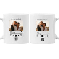 A Mi dalunk - Szerkeszthető bögre QR kóddal Valentin napra