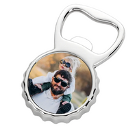 Keresztapa ajándék sörnyitó hűtőmágnes egyedi képpel