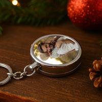 Univerzális kulcstartó egyedi képpel apáknak