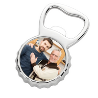 Nagypapa karácsonyi ajándék - sörnyitó hűtőmágnes egyedi képpel