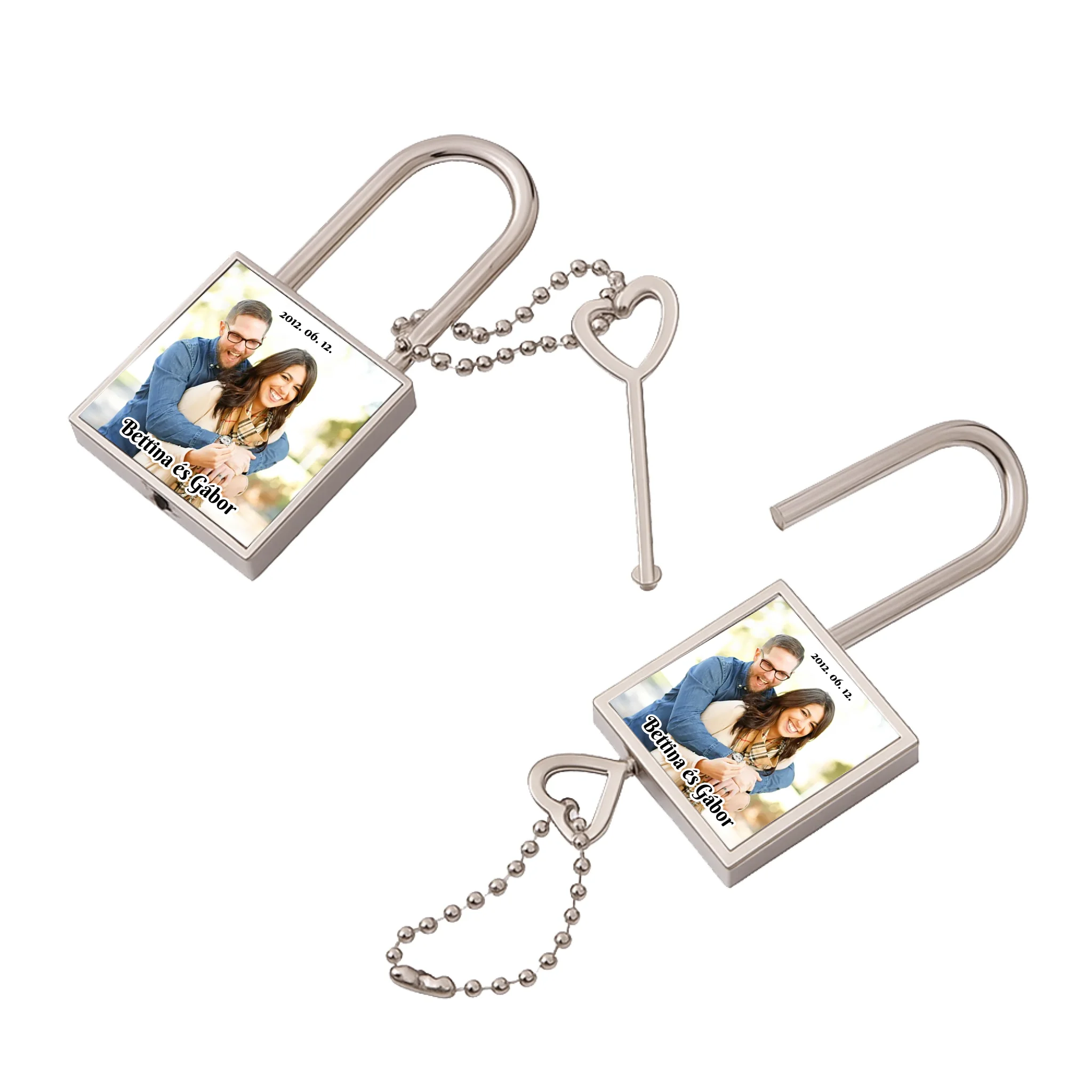  Egyedi lakat fényképpel és felirattal karácsonyi ajándék fiatal pároknak