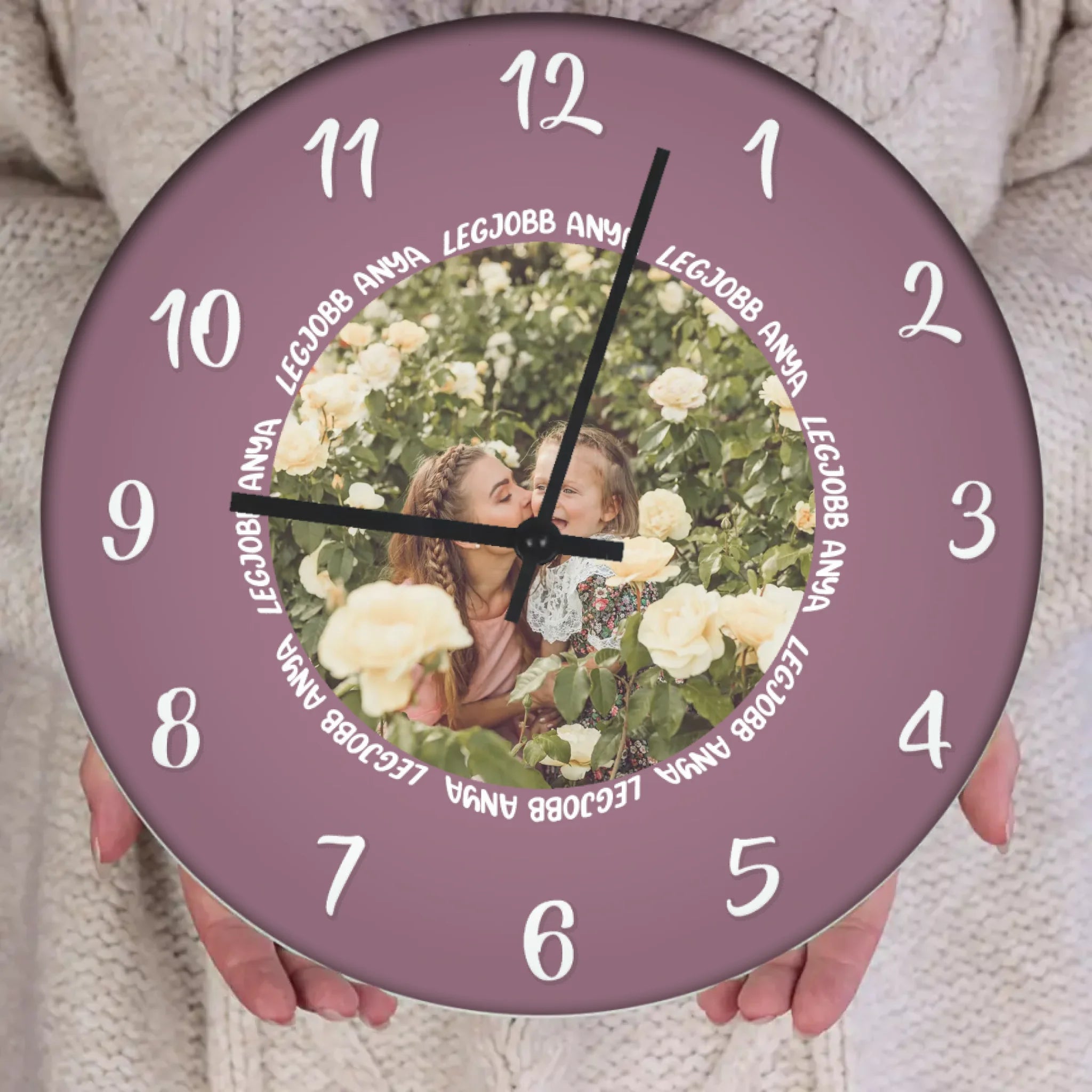 Legjobb anya egyedi fényképes óra