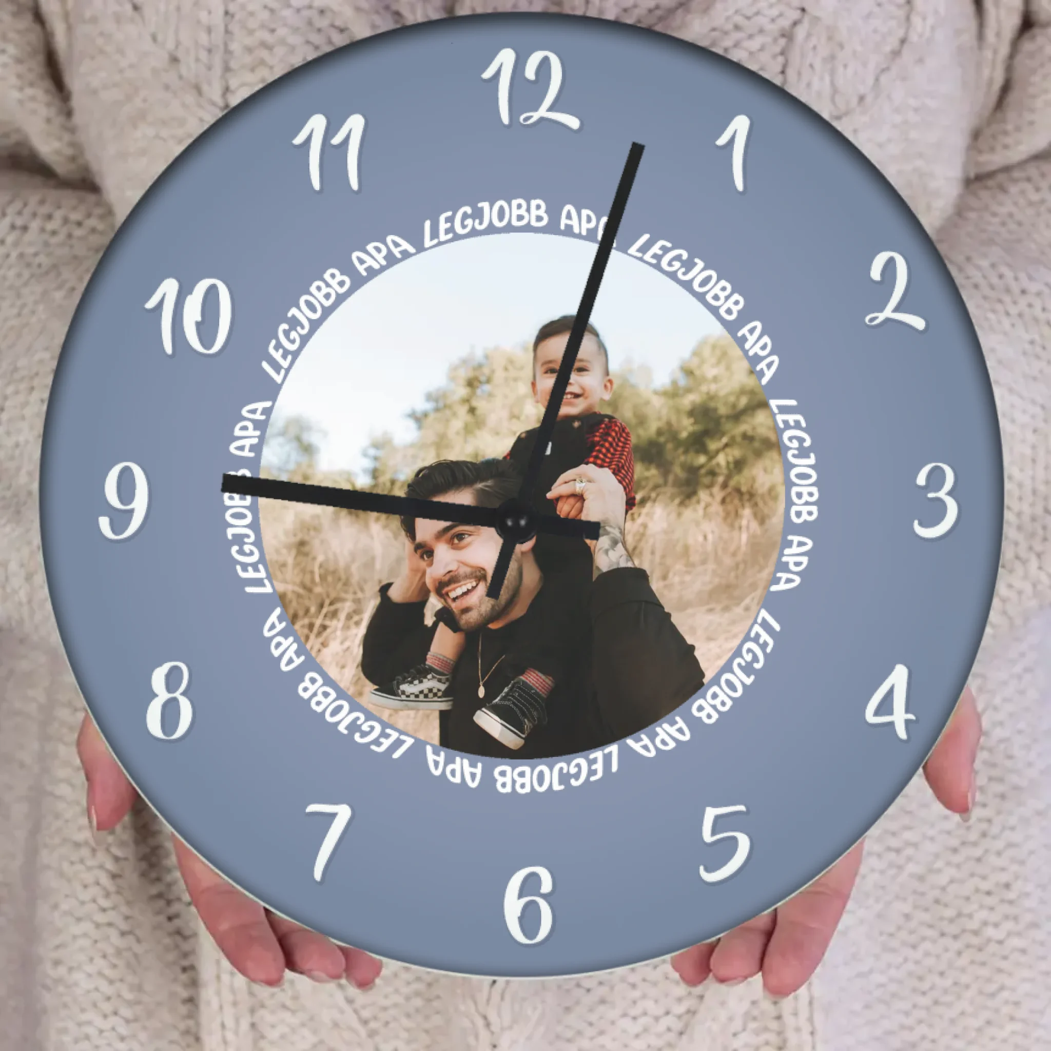 Legjobb apa egyedi fényképes óra