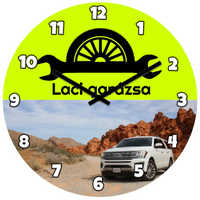 Autós óra egyedi képpel