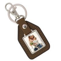 Ajándék karácsonyra anyának egyedi kulcstartó bőrháttérrel