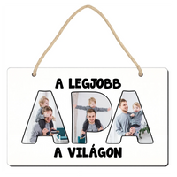 Apa feliratos tábla dísz fényképpel