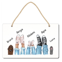 Tornacipős tábla dísz